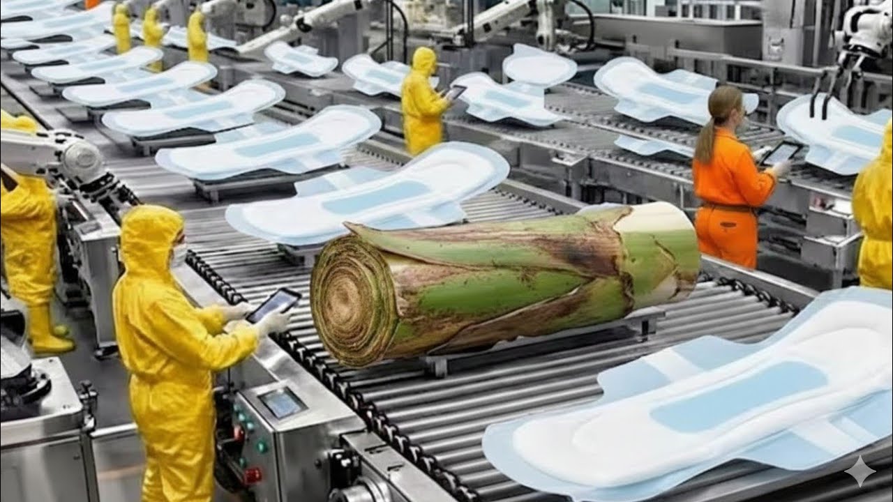 How Banana Stem Sanitary Pads Are Made Today: Inside the World’s Largest Modern Factory