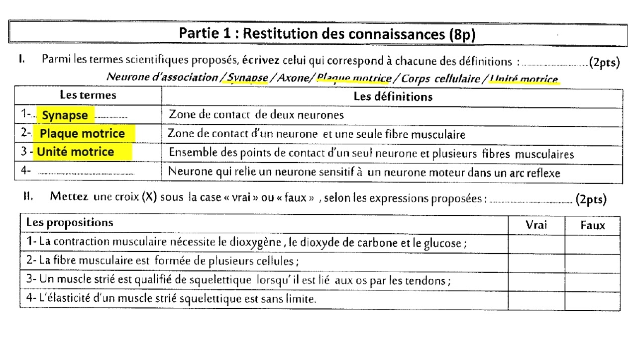 Examen régional casa Settat 2023 @svtmaroc