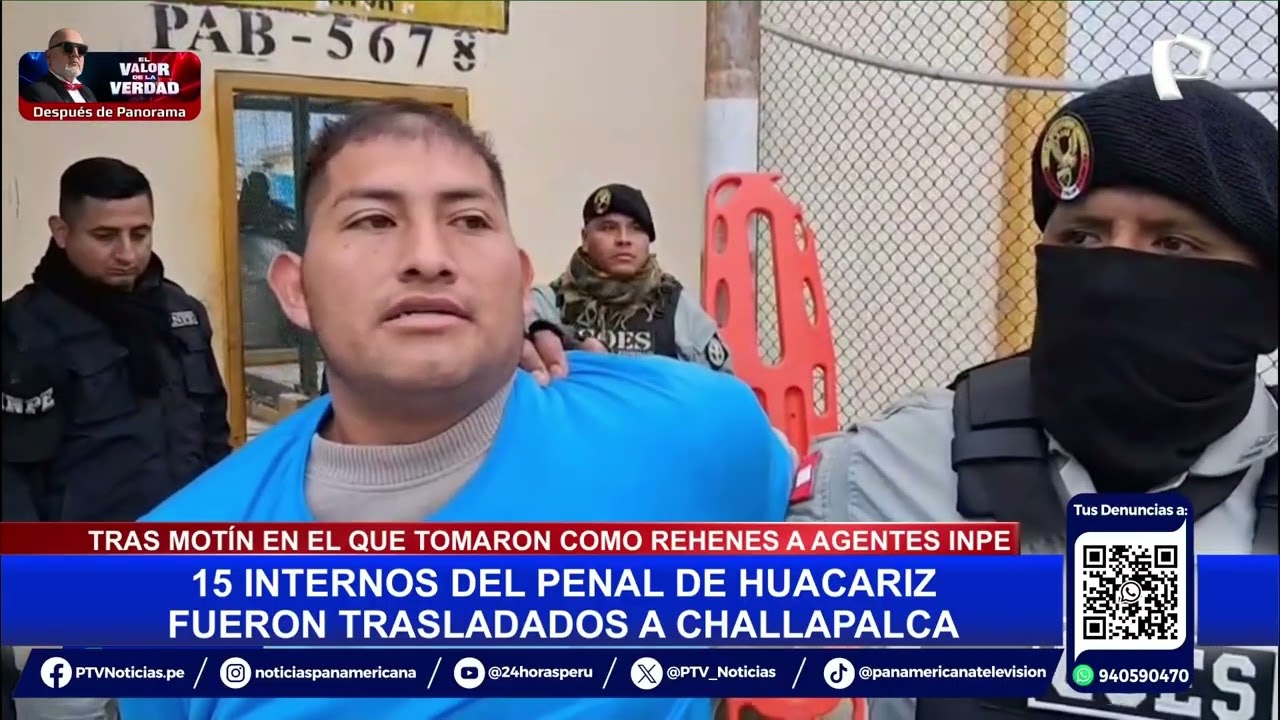 Trasladan a 15 internos de Huacaríz a penal de máxima seguridad de Challapalca