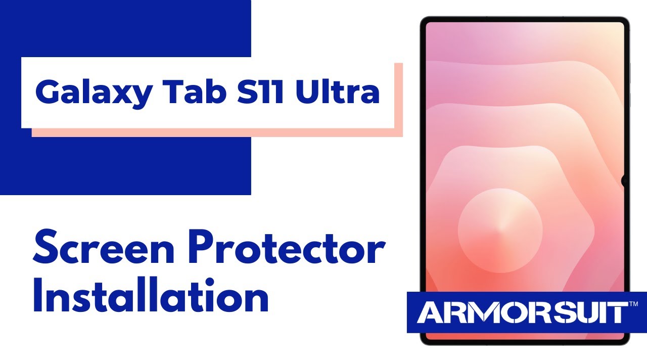 Samsung Galaxy Tab S11 Ultra Screen Protector MilitaryShield Installation by ArmorSuit