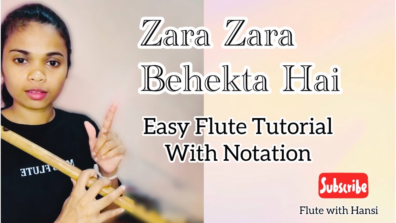 Zara Zara (Vaseegara) Song Easy Flute Tutorial with Notation @FlutewithHansi