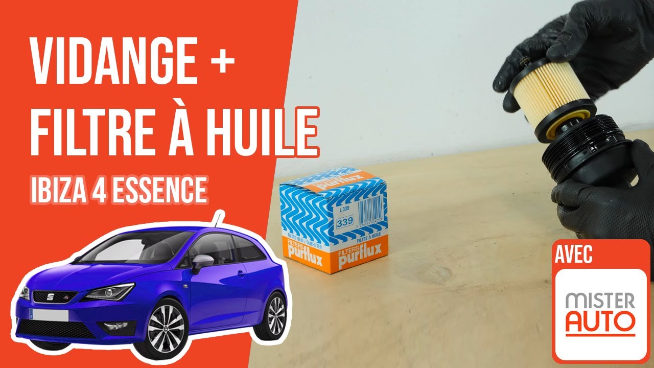 Vidange et changement du filtre à huile Ibiza 4 1.2  🛢