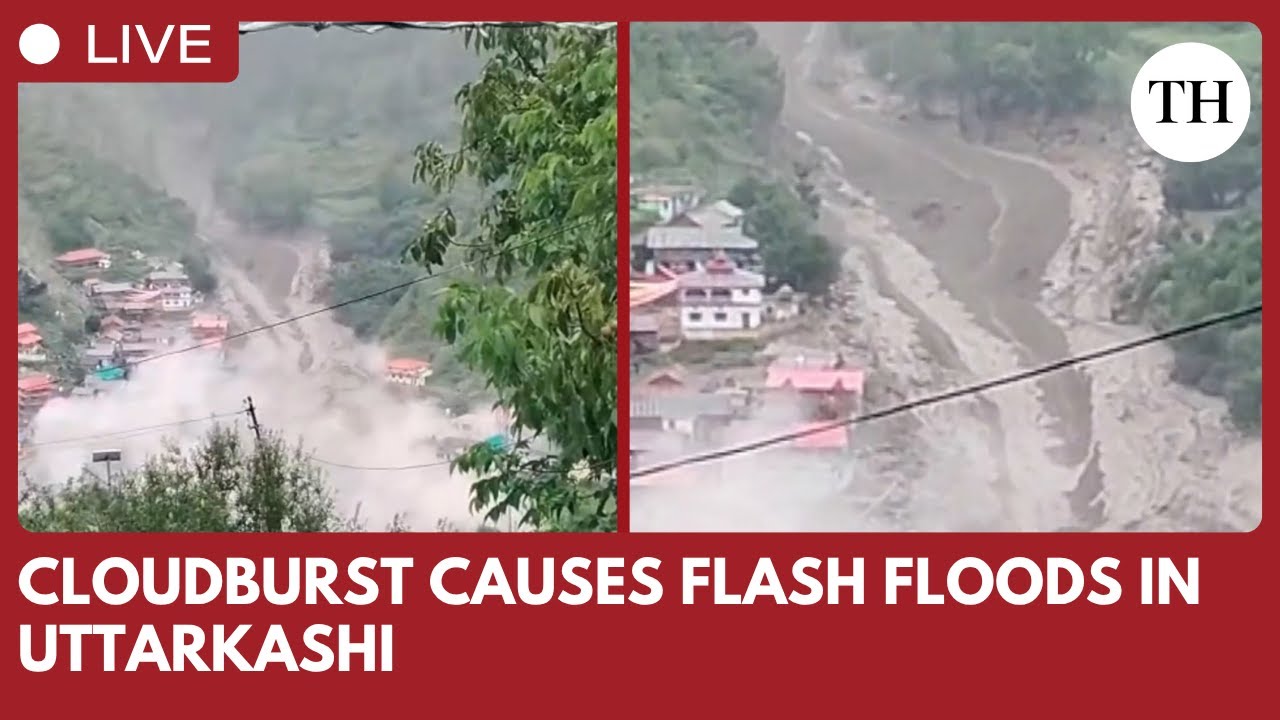 Dozens feared trapped after cloudburst triggers flash floods in Uttarakhand