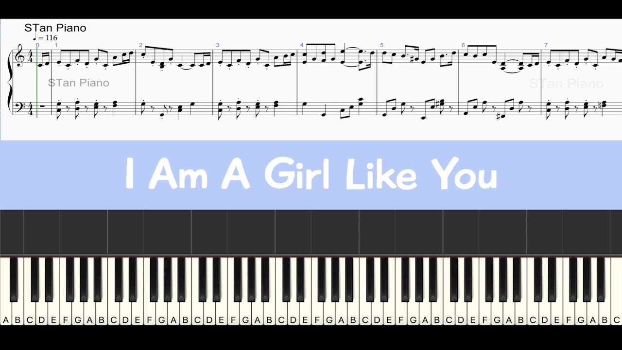 I Am A Girl Like You - Barbie as The Princess And The Pauper - Piano Tutorial [Sheet Music]
