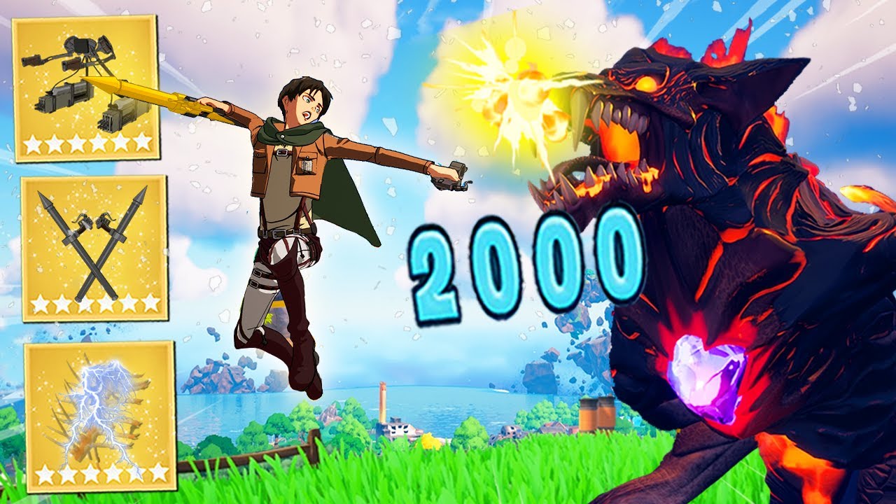 I Only Used ATTACK ON TITAN *MYTHICS* in Fortnite