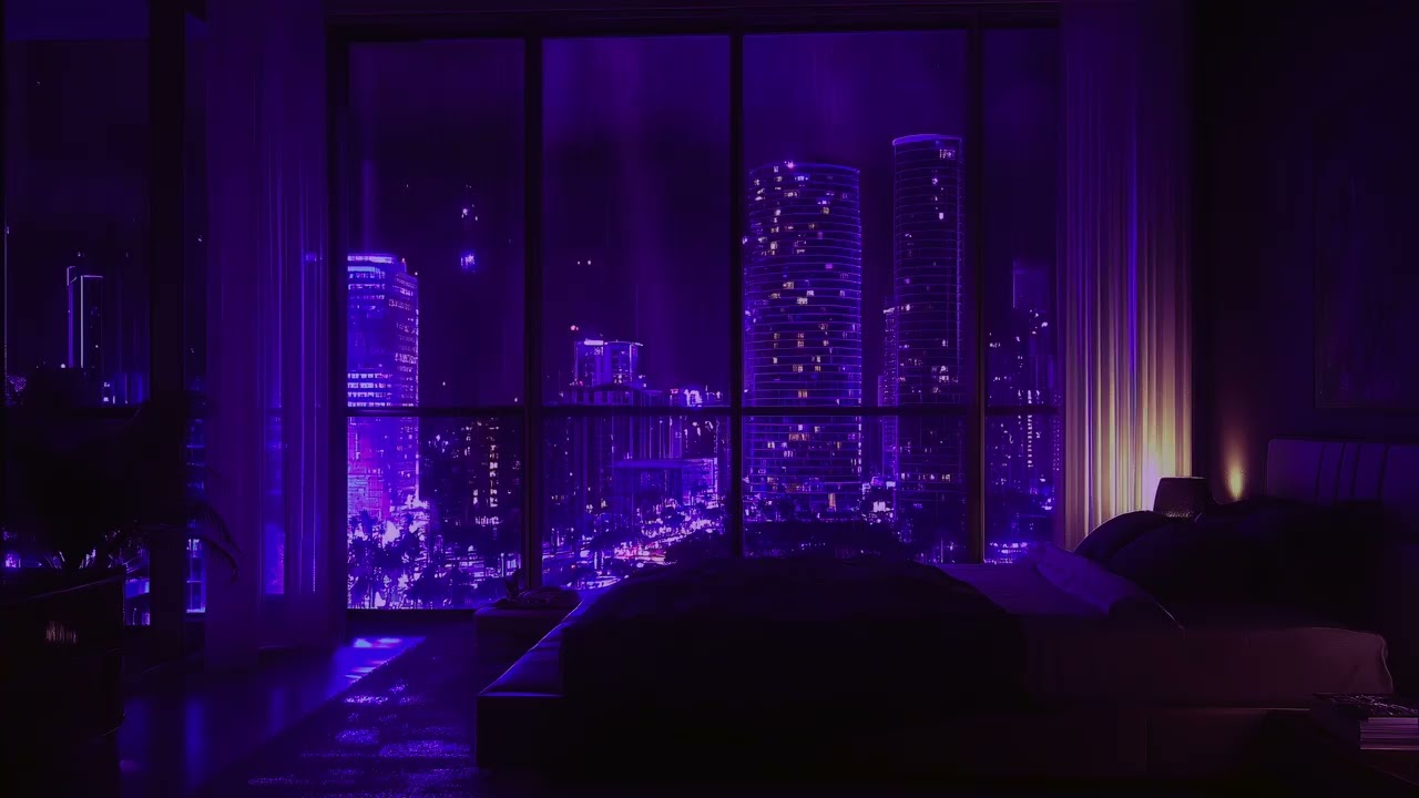 Rain Sounds at Night for Sleep & Relaxation | Beautiful City Rain Ambience | 8 Hours (No Ads)