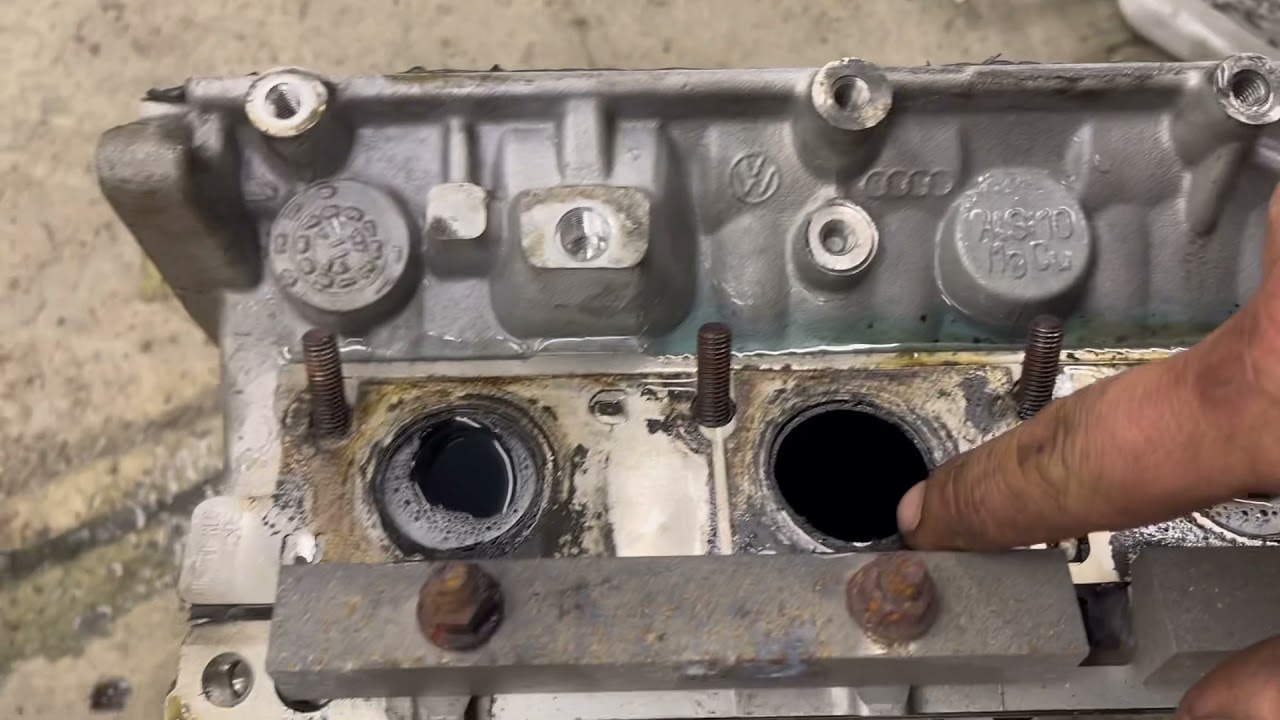 2.0t etc. Engine misfire EPC Compression test Leak Down follow up Tear Down inspection Audi VW b8
