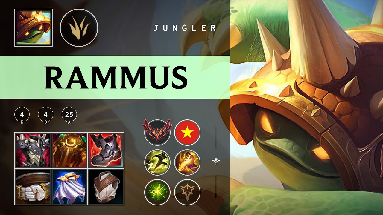 Rammus Jungle vs Qiyana - VN Grandmaster Patch 25.24