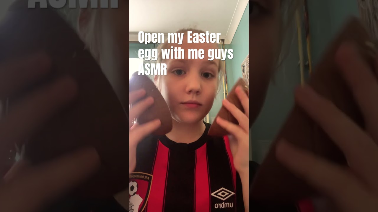 Hi guys open my Easter egg with me ASMR