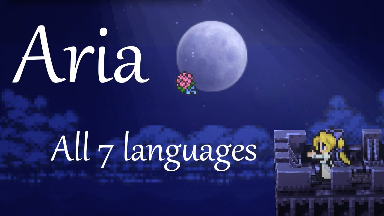 【FFⅥPR】アリア7言語聞き比べ【FF6ピクセルリマスター】