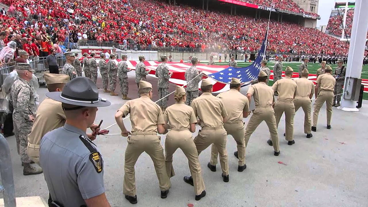 OSUvsNIU 2015 Flag Detail