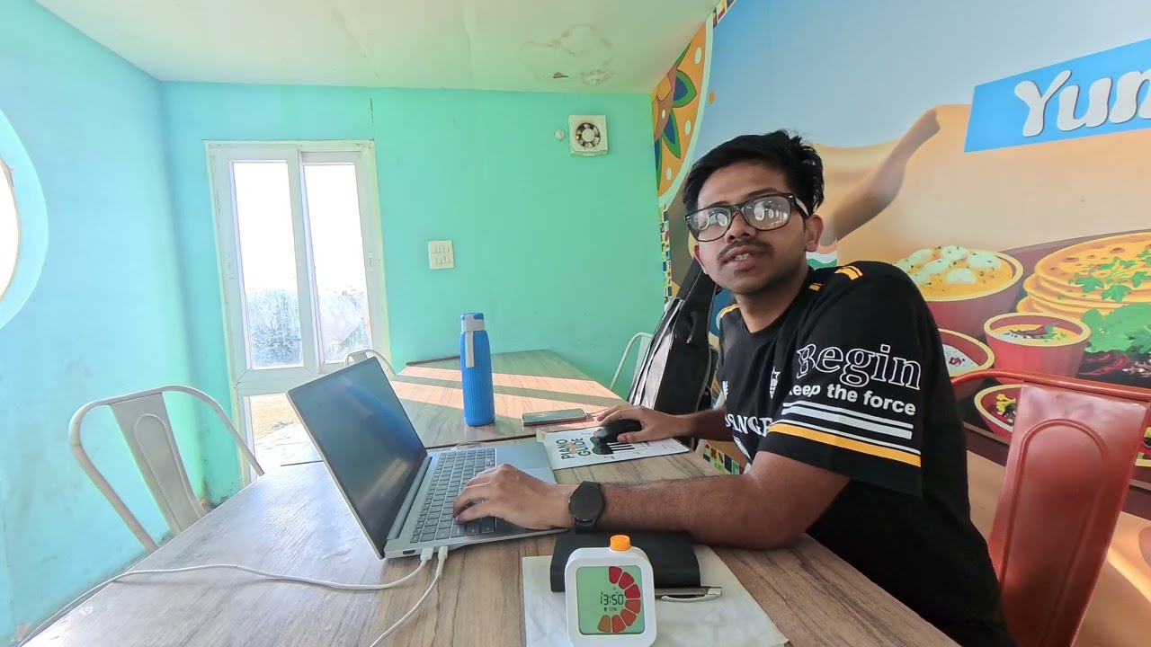 Studying at the Canteen in IIT Jodhpur 📚☕ | Real IIT Student Life  Date:03/03/2026