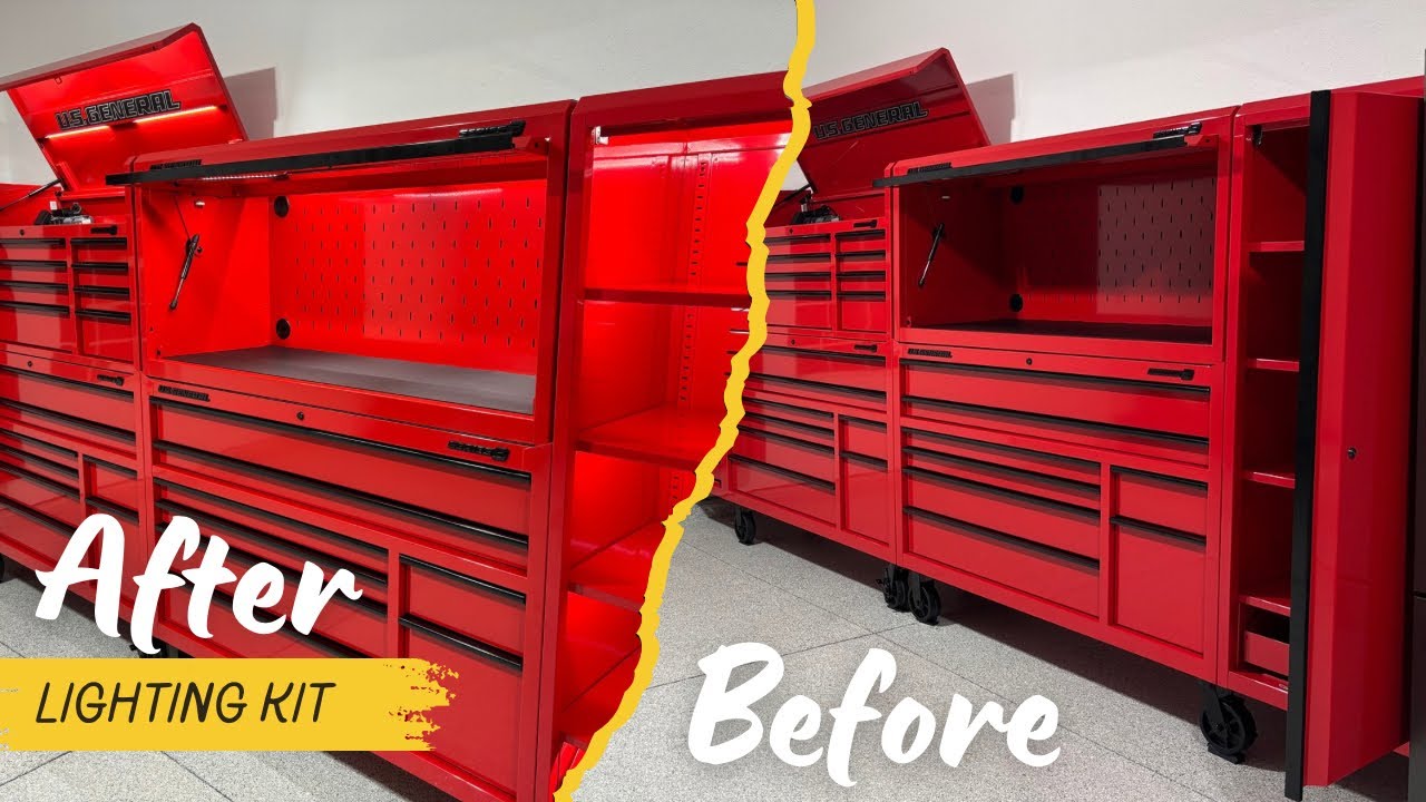 US General Series 3 Toolbox Lighting Kit for Hutch and Lockers 