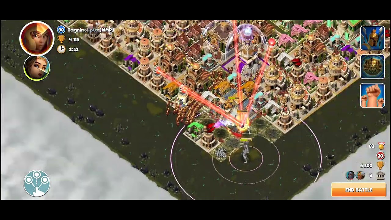 Gods of Olympus Durable duo round 20 ez 3 temples 200 +points
