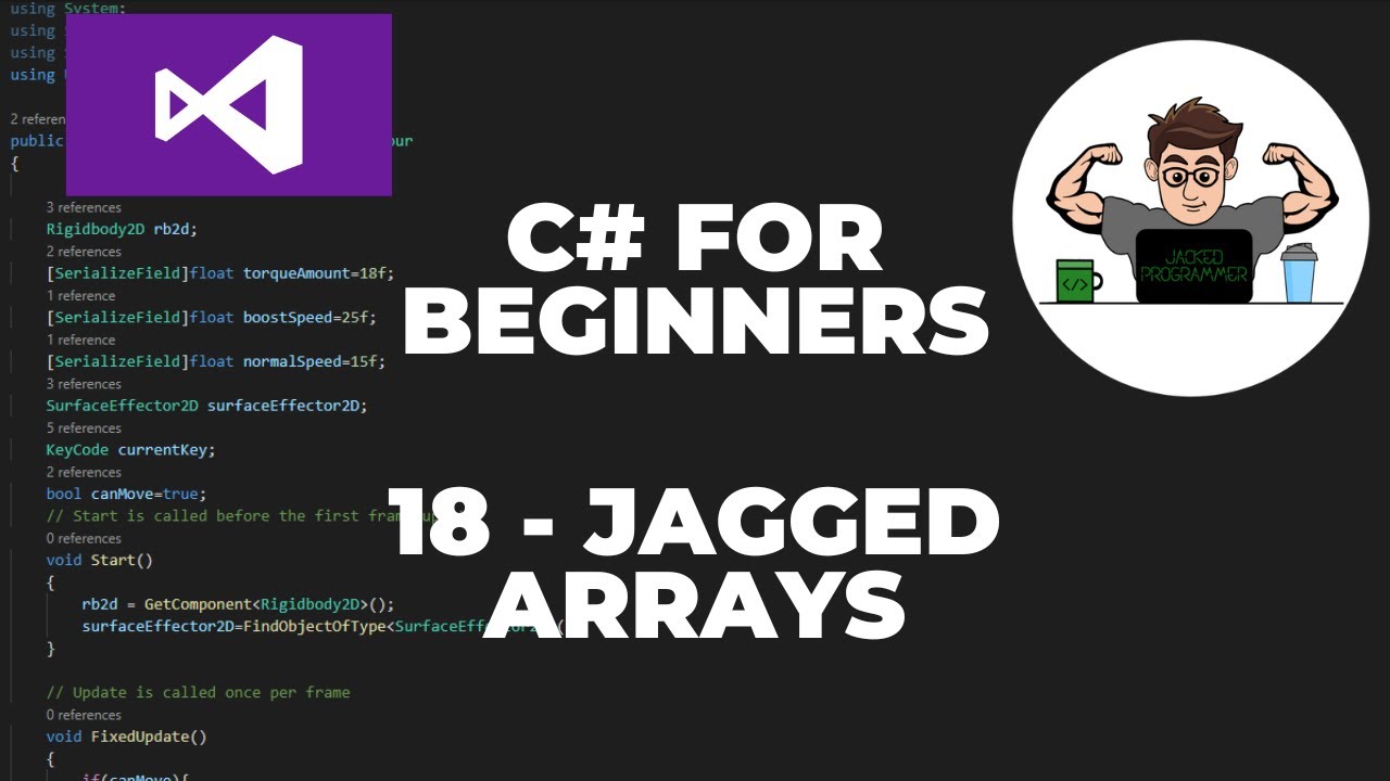C# Tutorial for Beginners 18 : Jagged Arrays