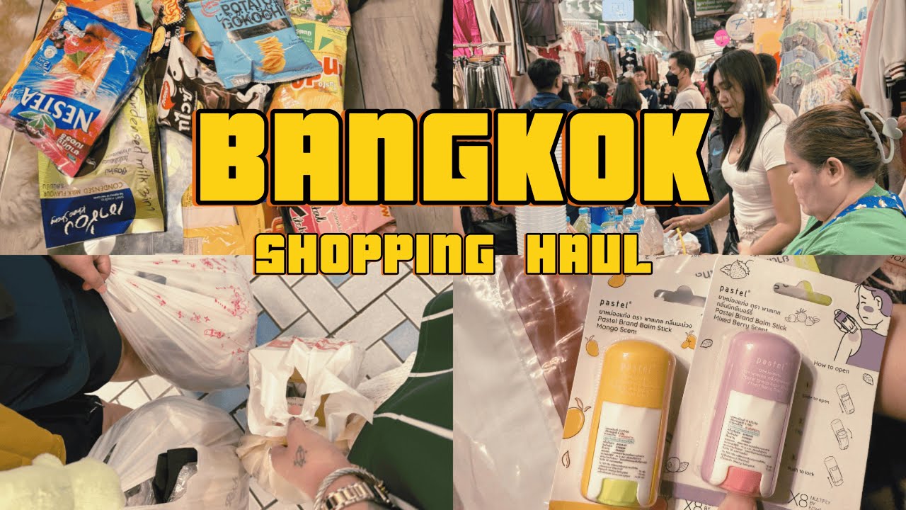 Bangkok Shopping Haul 🇹🇭: Chatuchak & Pratunam, Thai Skincare, Pasalubong Recos & Airport Buys!