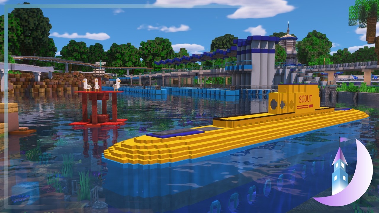 [4K] Finding Nemo Submarine Voyage ~ Minecraft Ride POV