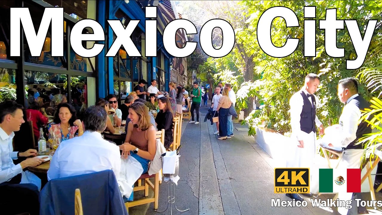 Mexico City 4K - This Is Why It's So Nice - Walking Tour of CDMX 🇲🇽