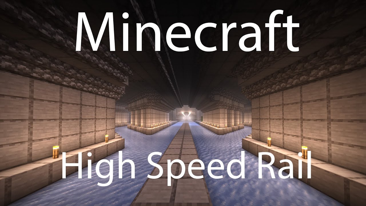 Наша высокоскоростная железнодорожная система Minecraft