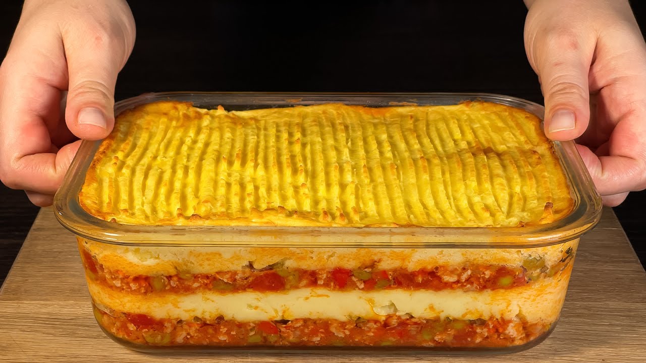Картошка и фарш! Это настолько вкусно, что вам захочется готовить его снова и снова!