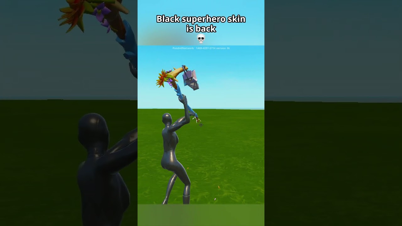 BLACK SUPERHERO GLITCH 🤯 #Fortnite #LiquidFN
