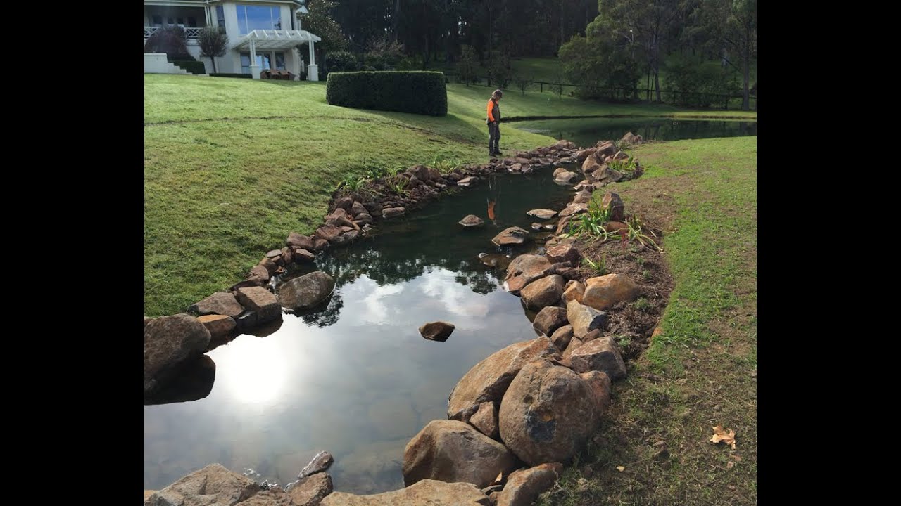 Rock pond spillway