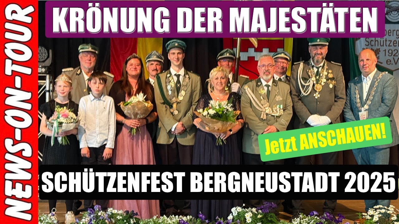 Schützenfest Bergneustadt 2025: Majestäten-Krönung im Krawinkelsaal 👑 mit Gänsehaut-Moment
