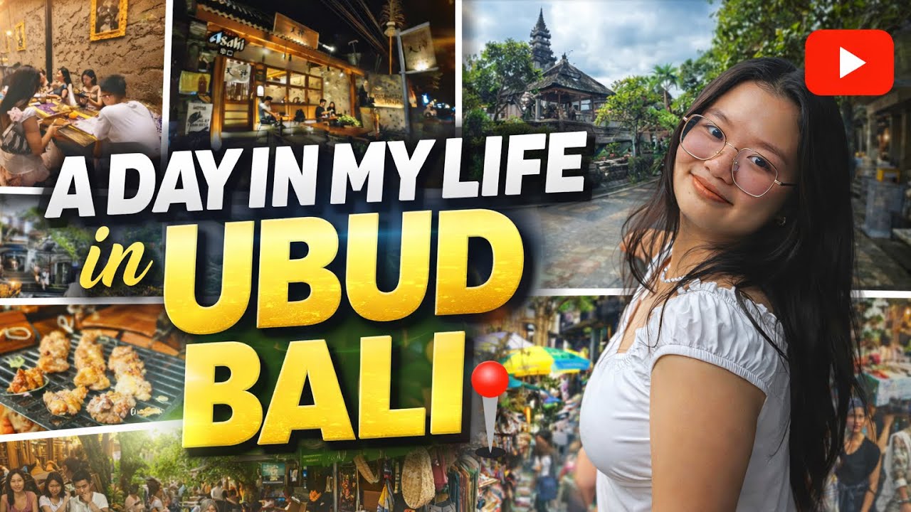 A Day In Ubud, Bali! ♡ Ubud Art Market, Gyukatsu Tenjin, Fold, Sun Sun Warung