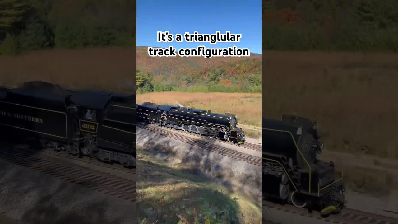 Ever wonder how a railroad turns around train? One way is via something called a &ldquo;Wye&rdquo;. #railroad d