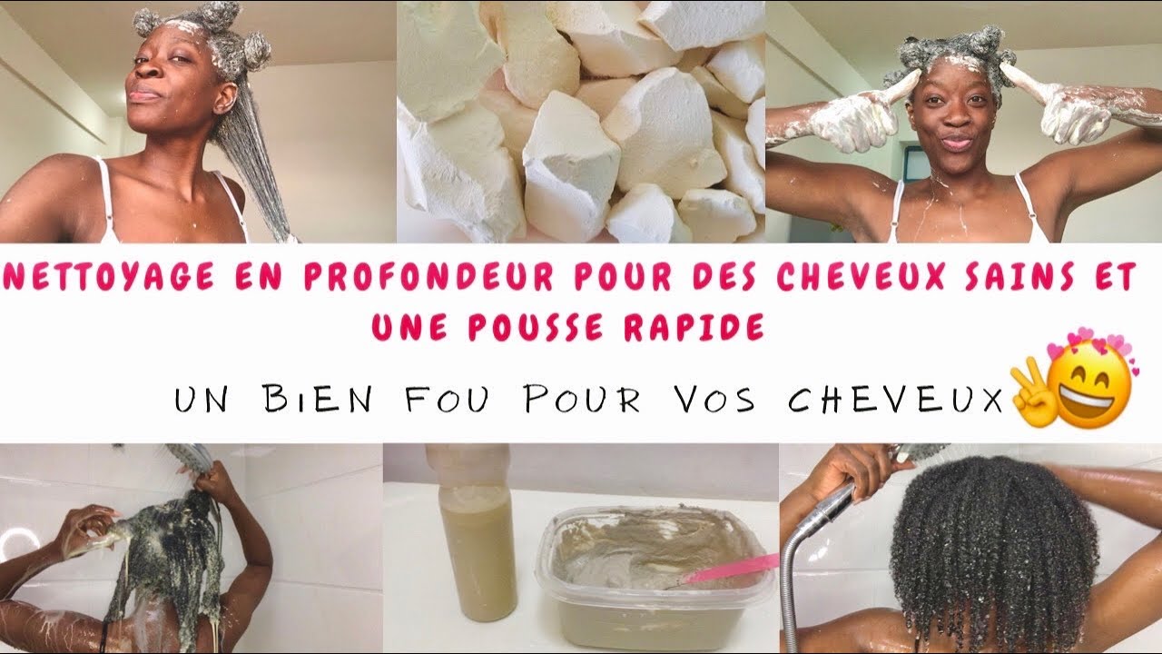 MASQUE CLARIFIANT ET DÉTOXIFIANT AU KAOLIN 100%naturel POUR UNE POUSSE EXTRÊME NON-STOP😱