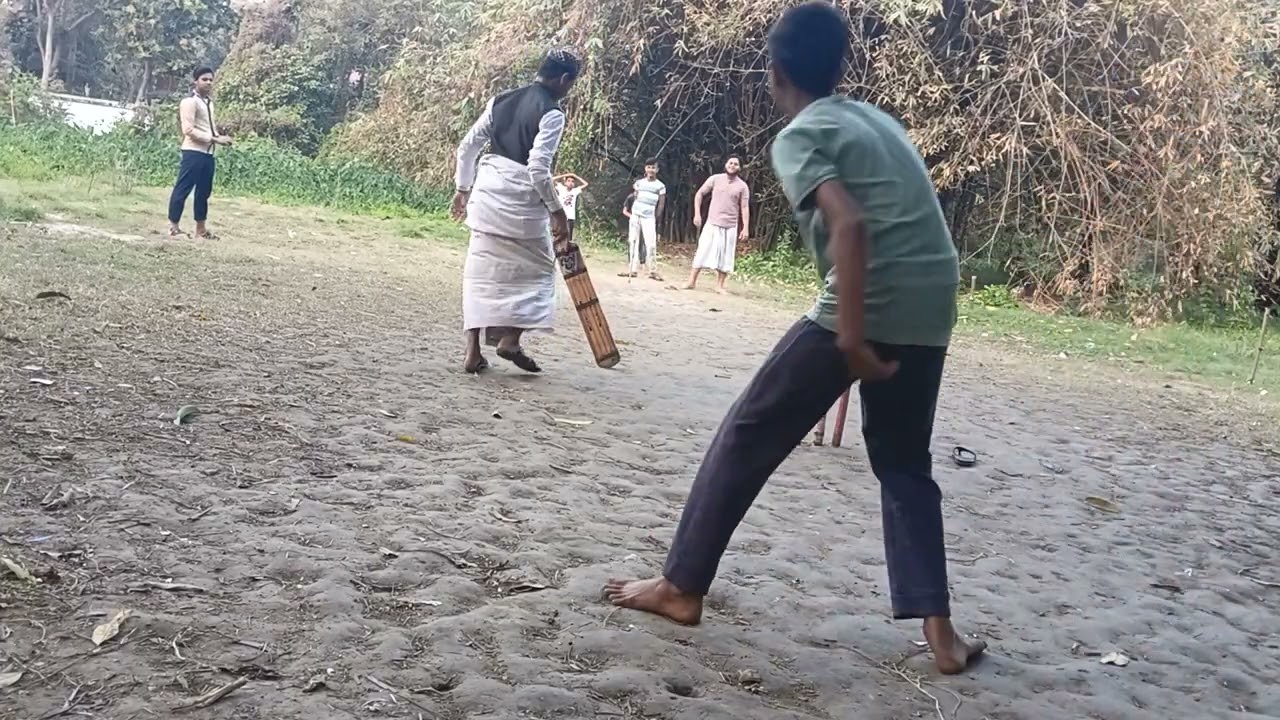 Desi Indian West Bengal cricket matches imam Sahab playing cricket