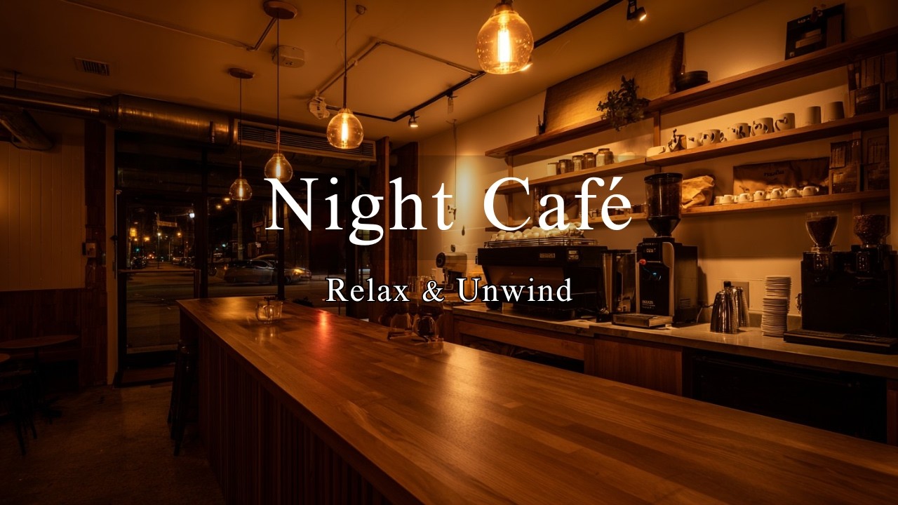 Night Café Music ☕ Warm Relaxing Instrumental for Reading, Unwinding & Sleep (No Vocals)