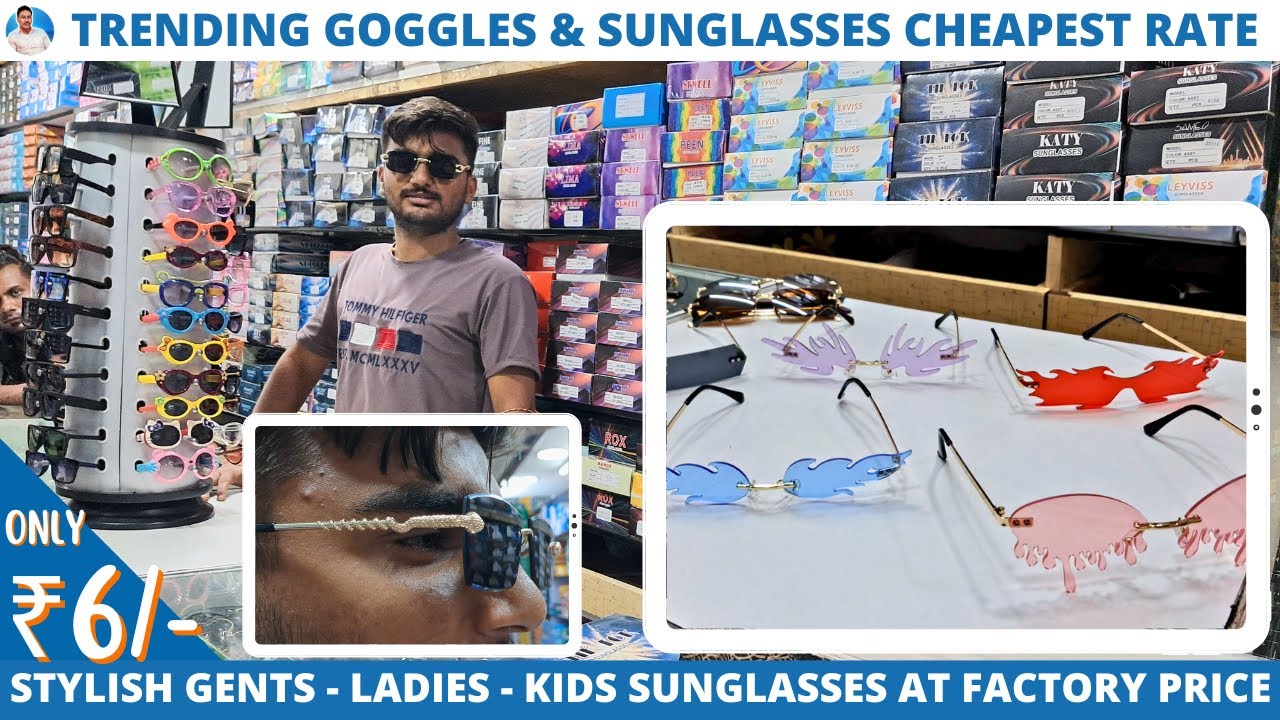 Trending Sunglasses & Goggles at Factory Price | Imported Sunglasses Cheapest Rate Wholesaler