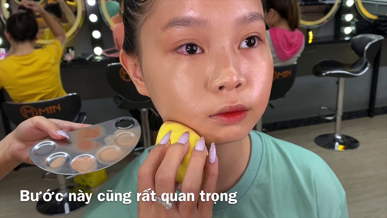 Hướng dẫn che vết chàm - nám cho cô dâu / MAKE UP MIN