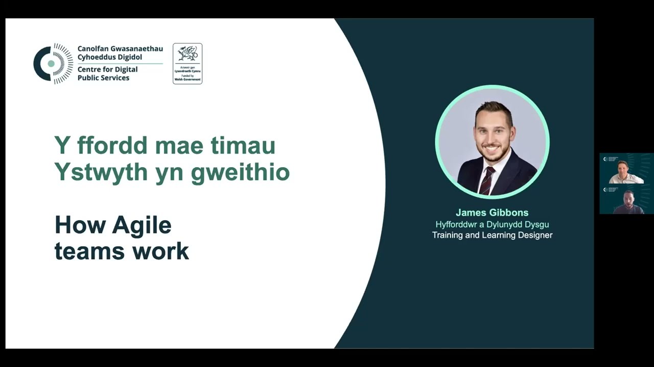 Y ffordd y mae timau Ystwyth yn gweithio / How Agile teams work