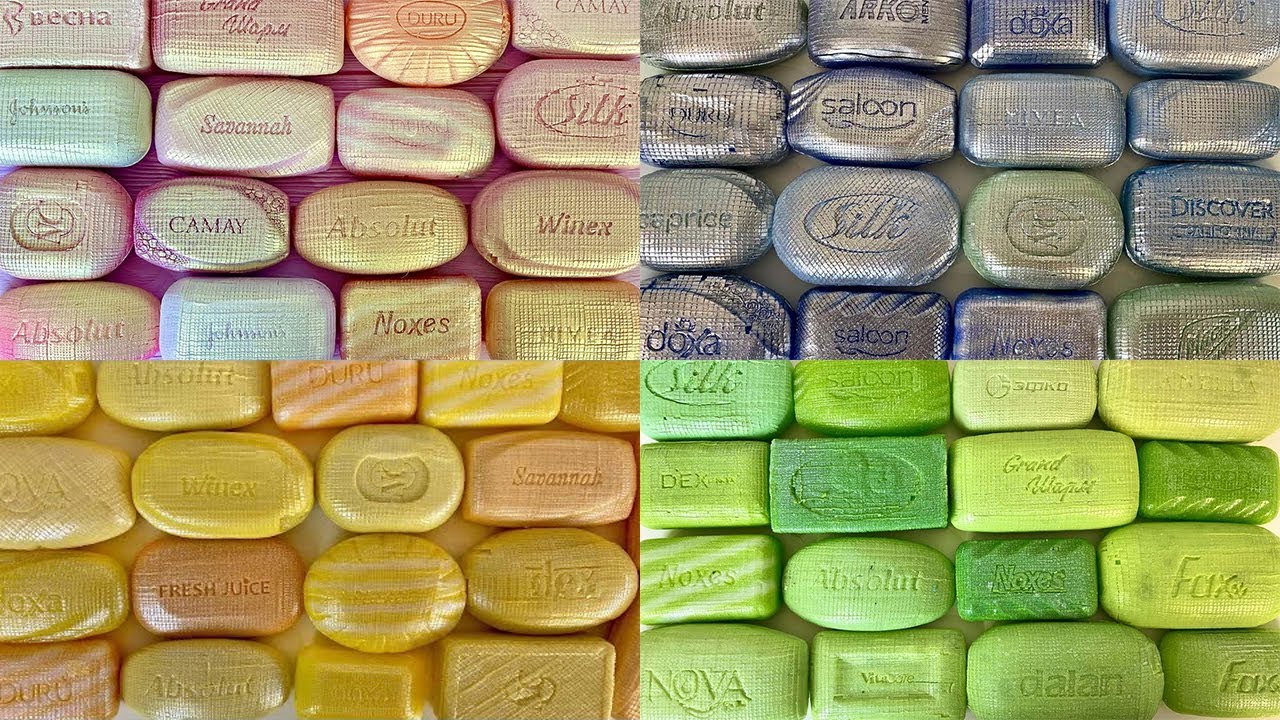 1 hour cutting soap into cubes. 1 час резки мыла кубиками. Satisfying Soap Video.