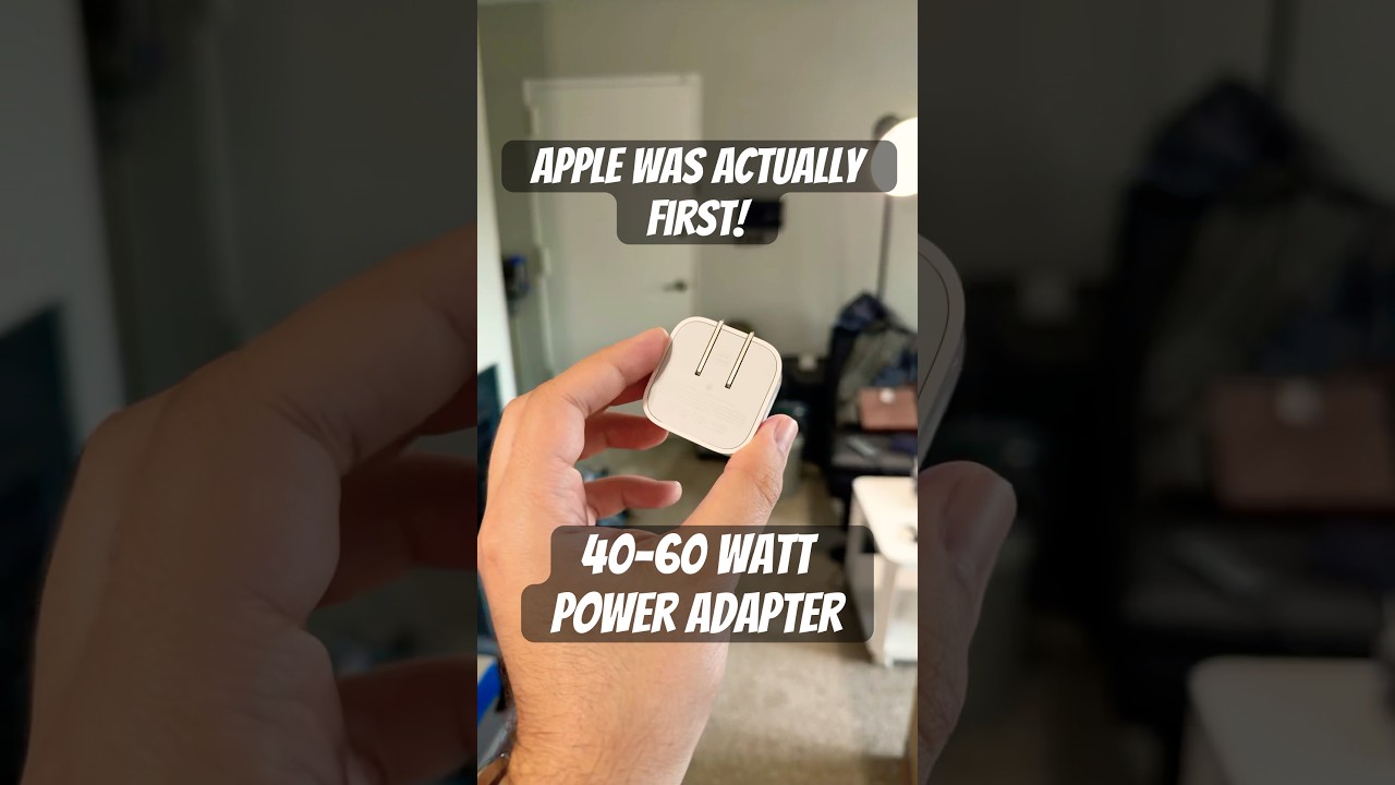 Apple была первой! Адаптер питания на 40-60 Вт! #смартфон #apple #технологии #быстраязарядка