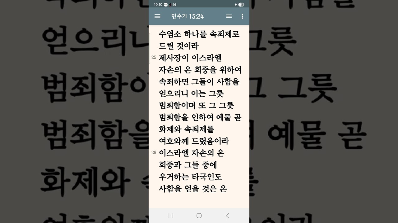 매일성경읽기 3월 5일 (민14-15장, 롬 14~16장)