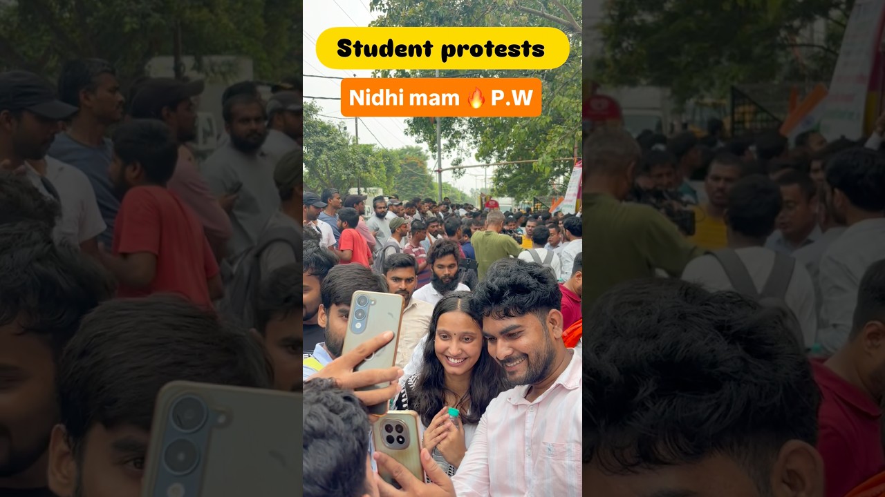 Nidhi mam P.w wali gardanibagh protests me aai #nidhimam #pw #studentprotest #bihar #bpsc #viral