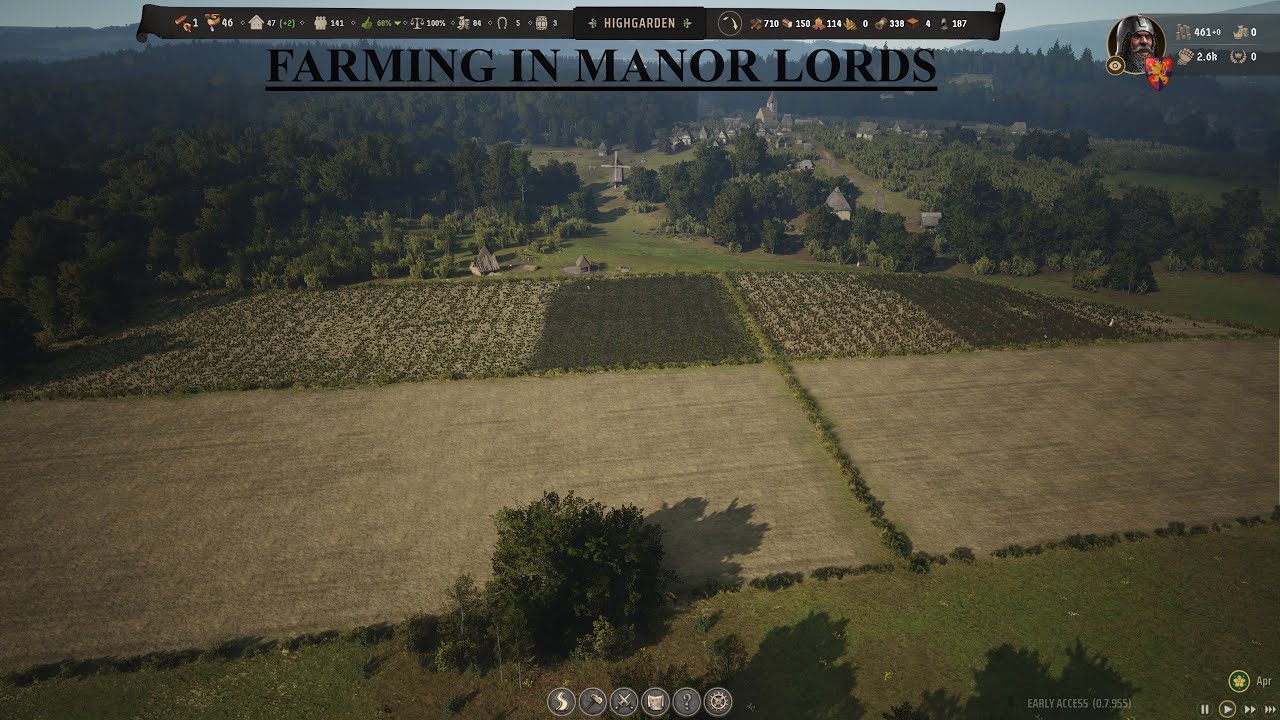 Manor Lords - Farming and brewing beer for the pub (ep3)