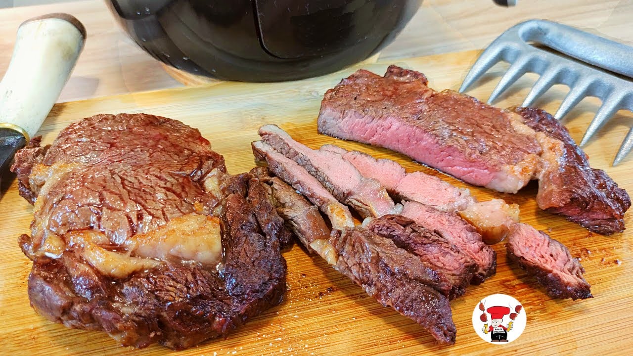 Como Fazer Bife Ancho na Airfryer Churrasco Perfeito