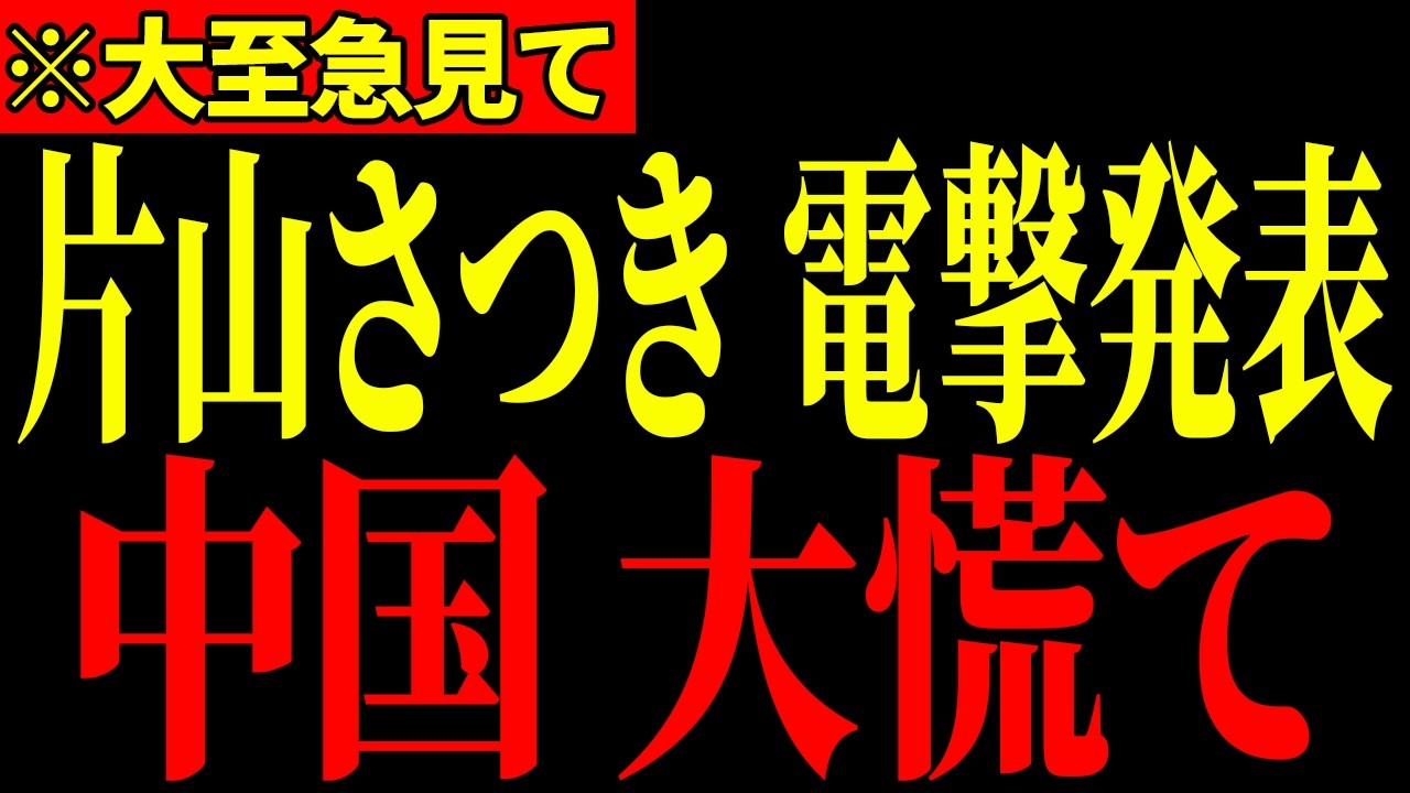 【片山さつき】中国にここまで言うとは…演説中のまさかの発言に会場騒然…とんでもない事態になりました…【自民党】