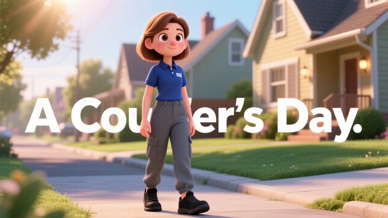 A Courier’s Day | Daily English Routine Practice (Slow & Clear)