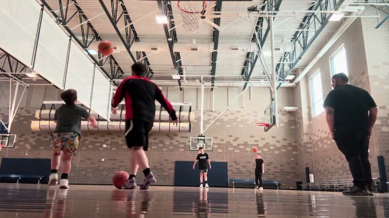 Scissor dribbling