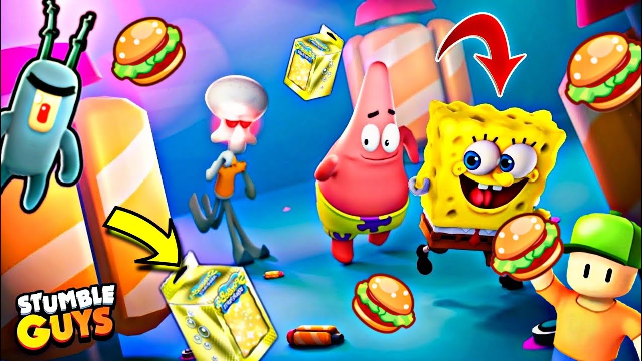 ГУБКА БОБ В СТАМБЛ ГАЙС! ОБЗОР ОБНОВЛЕНИЯ + РОЛЛИНГ СКИНОВ / SpongeBob in Stumble Guys