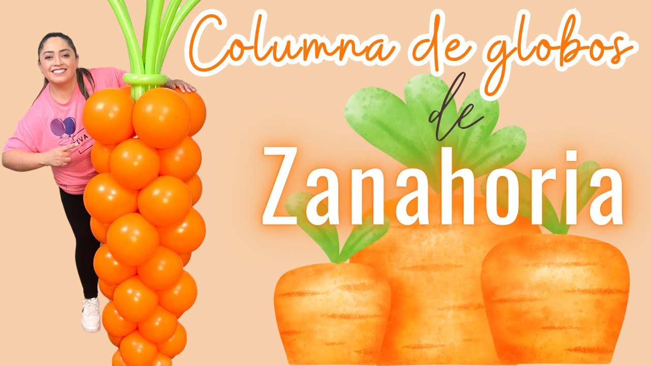 Columna de globos de Zanahoria 🥕 / Carrot Balloon Column 🎈