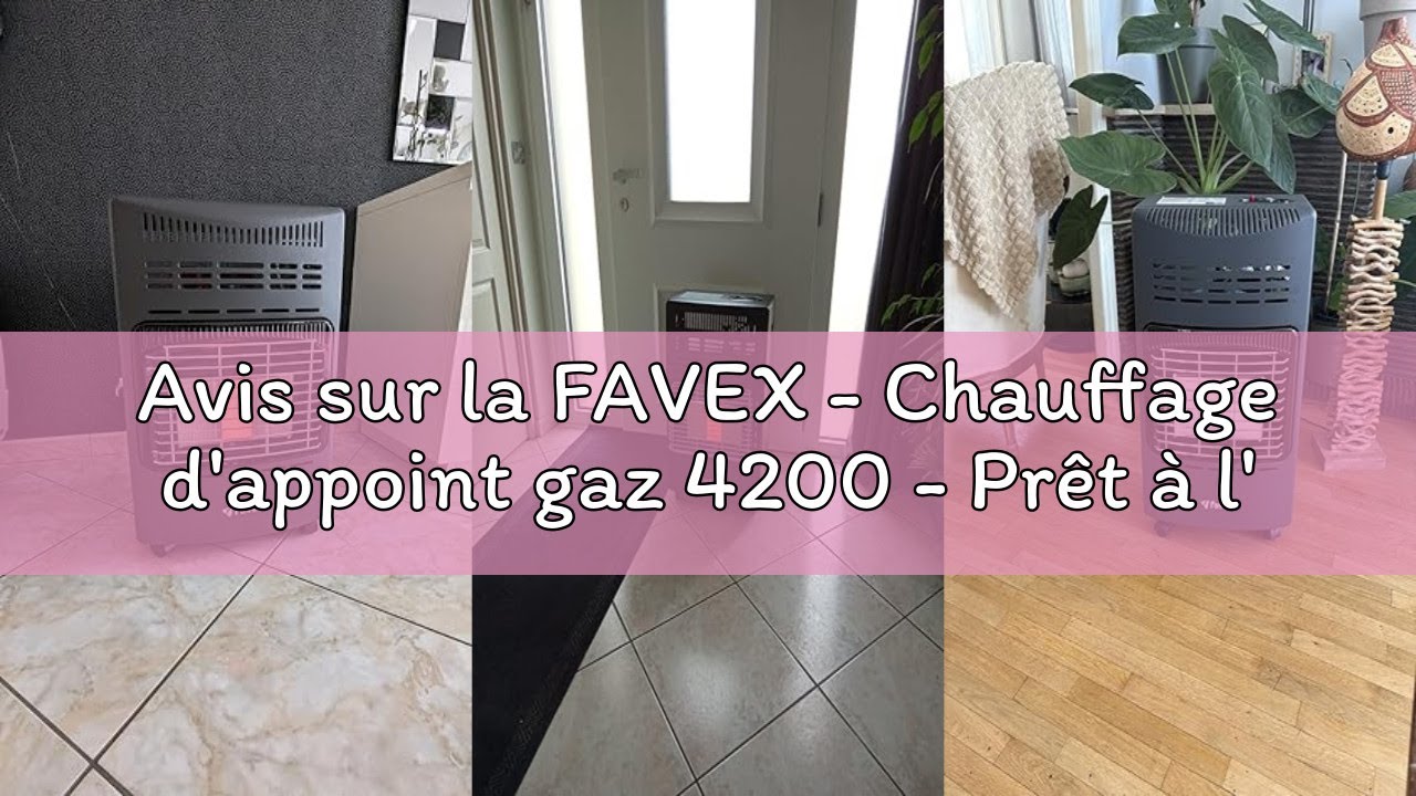 Avis sur la FAVEX - Chauffage d'appoint gaz 4200 - Prêt à l'emploi livré avec Tuyau et détendeur-Int