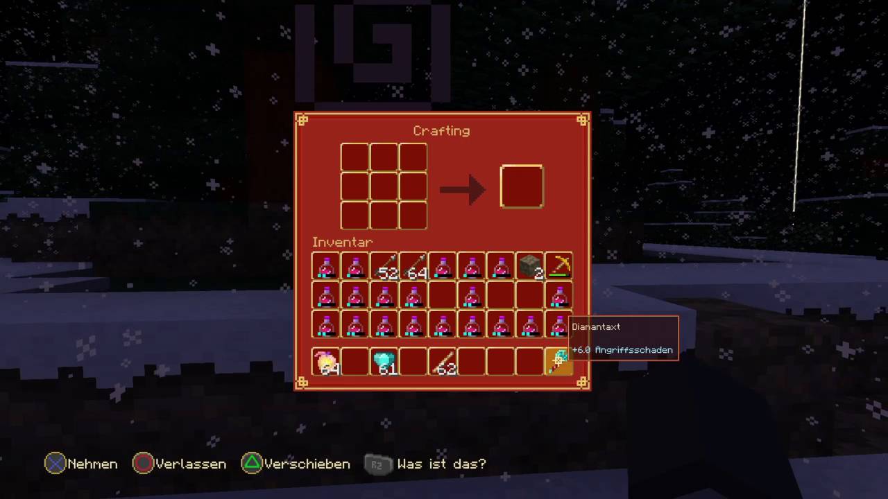 Minecraft Diamantaxt craften (ps4)