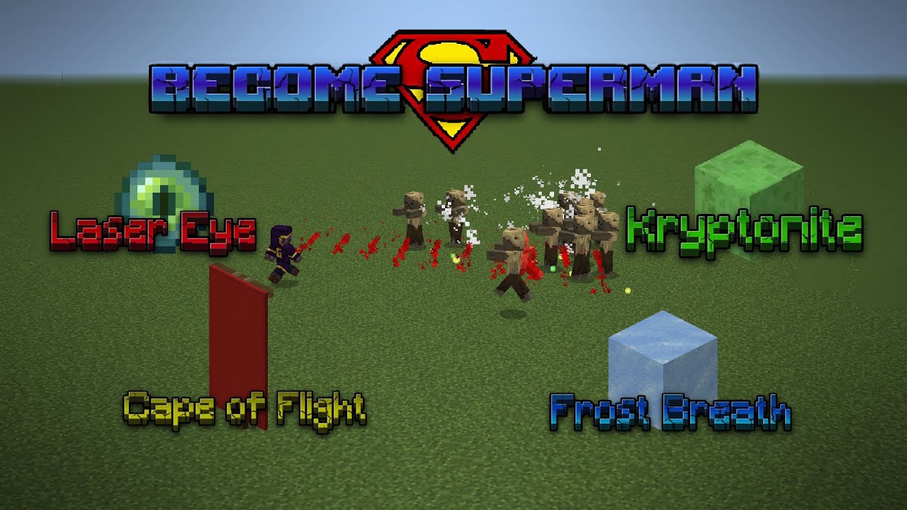 Superman Abilities in Minecraft! (Bedrock Command Tutorial)