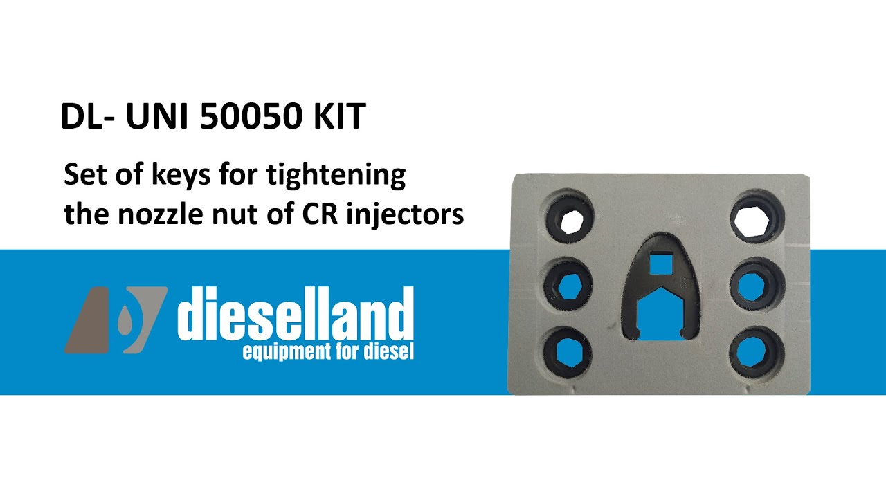 DL-UNI50050.  A set of keys (7 pcs) for working with spray nozzles of CR injectors